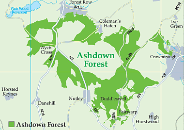 Ashdown Forest Map